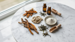 bottles of supplements for anxiety