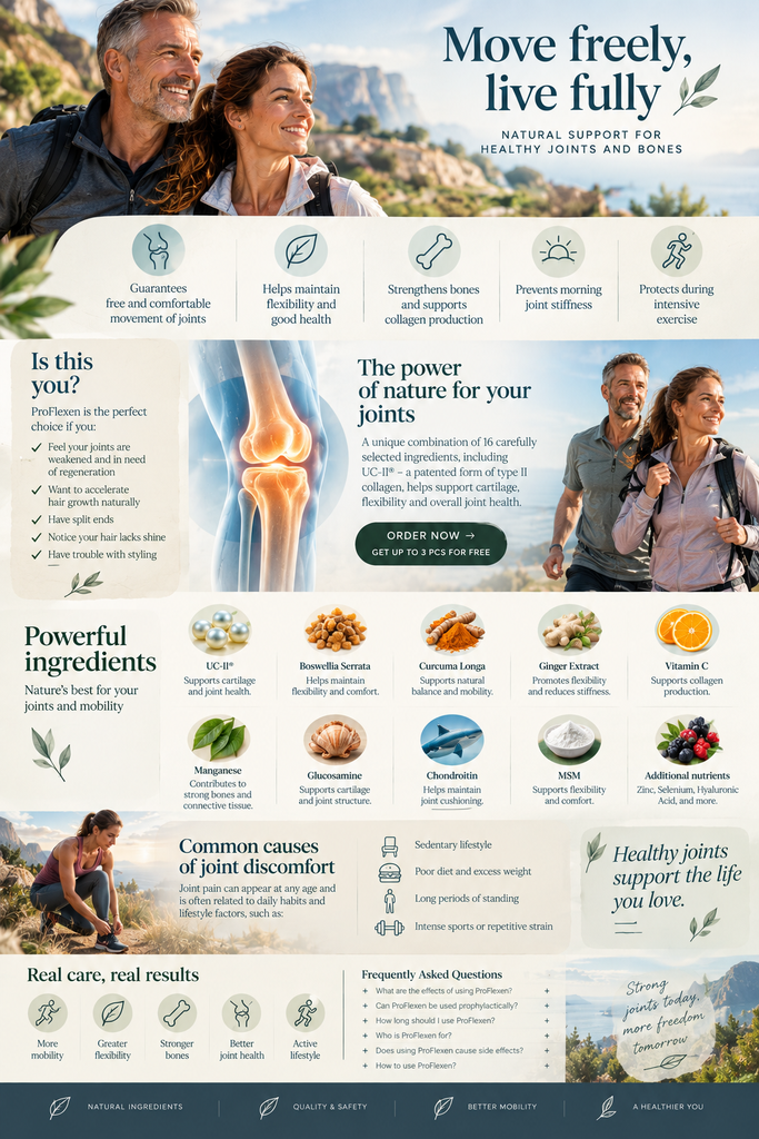 Natural Joint Support: 10 Ingredients That Relieve Stiffness and Restore Mobility