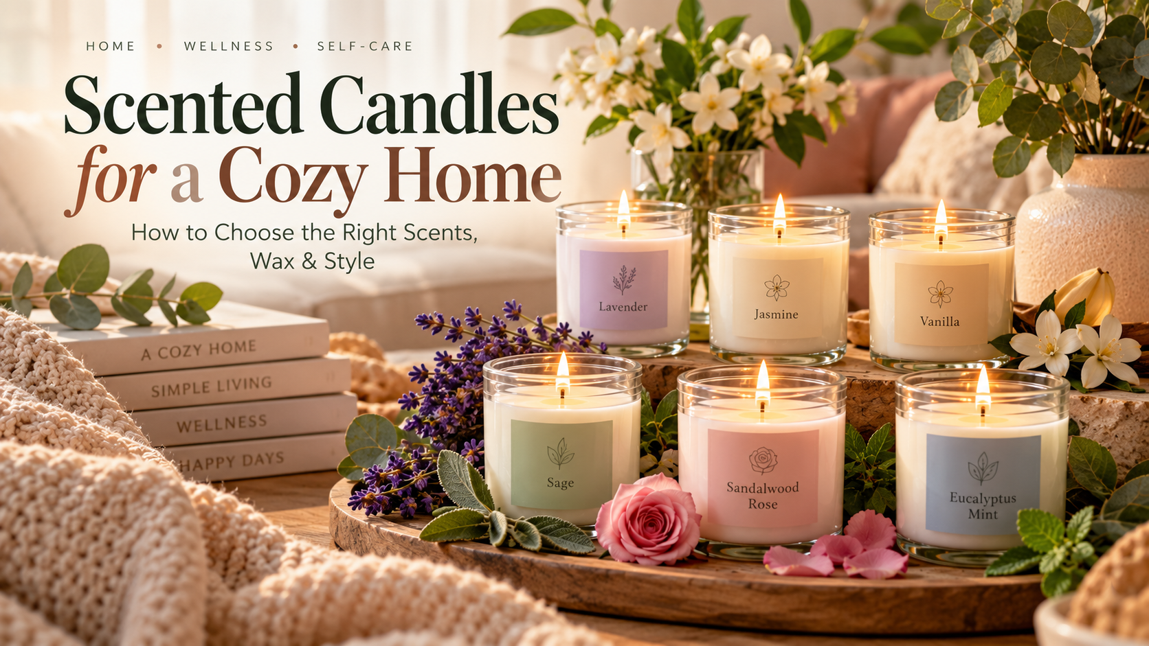 scented candles for a cozy home